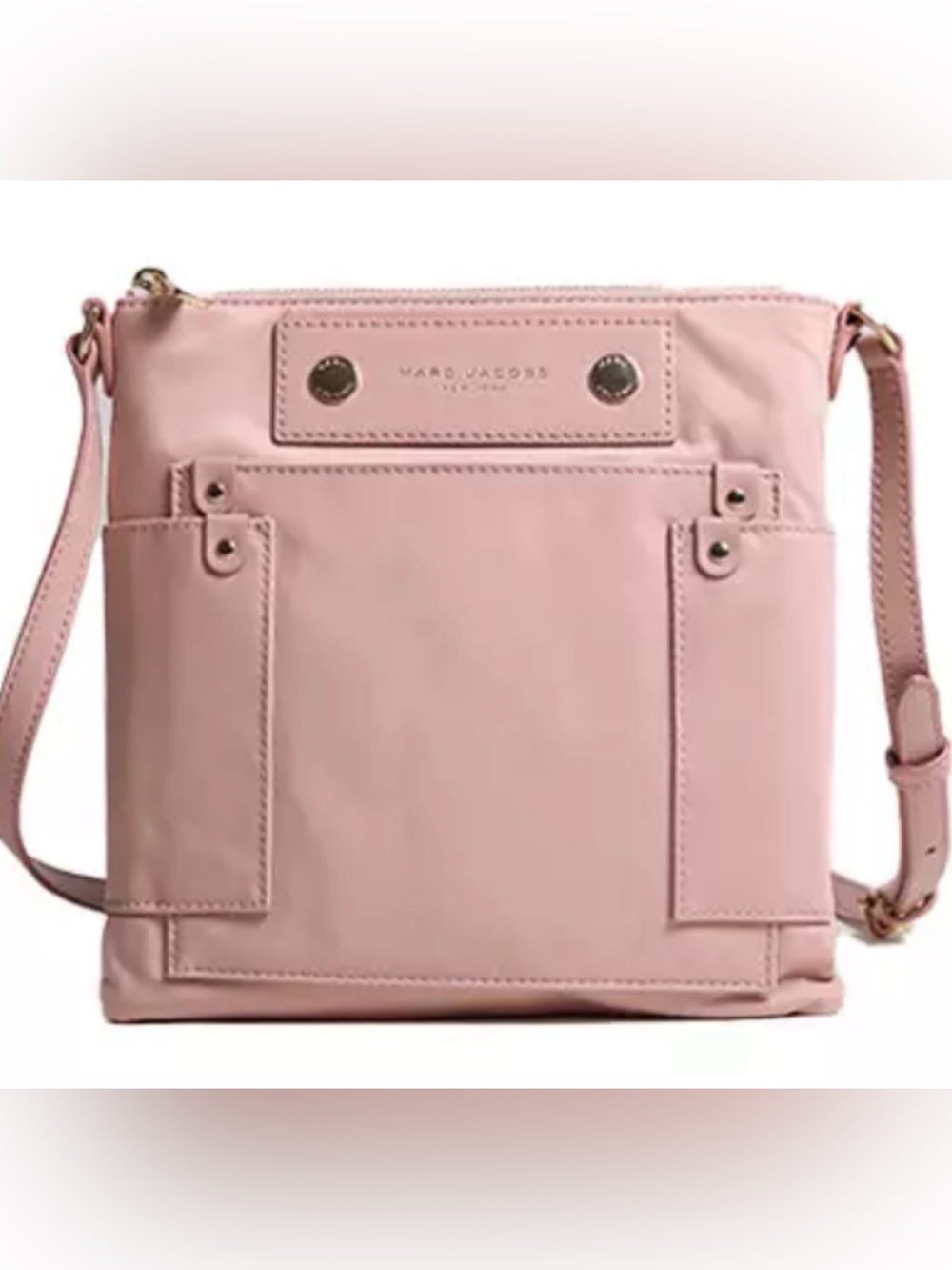 NWT Marc Jacobs Ladies Preppy Nylon Swing Pack Bag Misty Rose